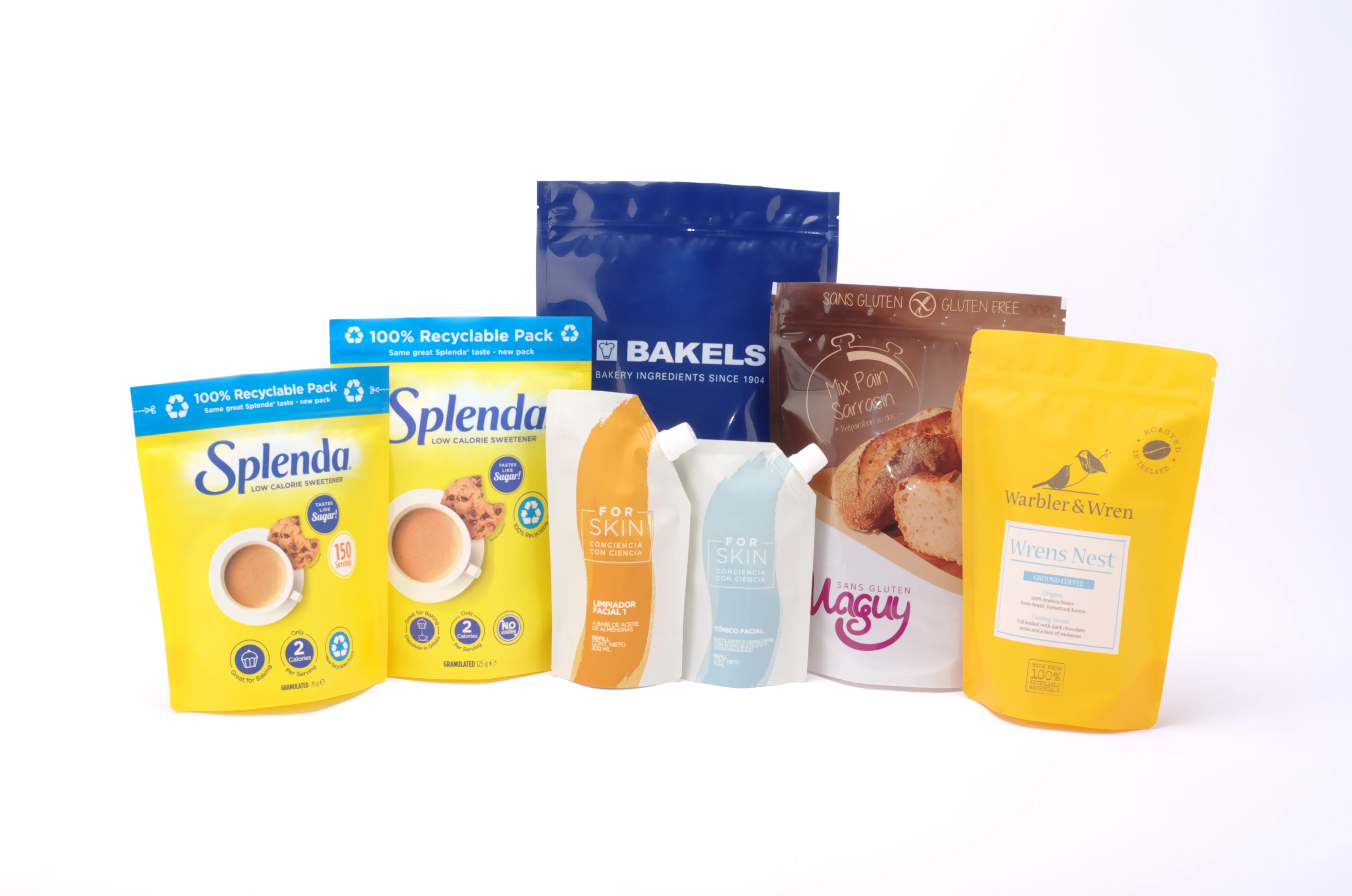 Recyclable Liquid Packaging Bag, Air-tight High-barrier Plastic PE Mono-material Stand Up Spout Pouch Doypack