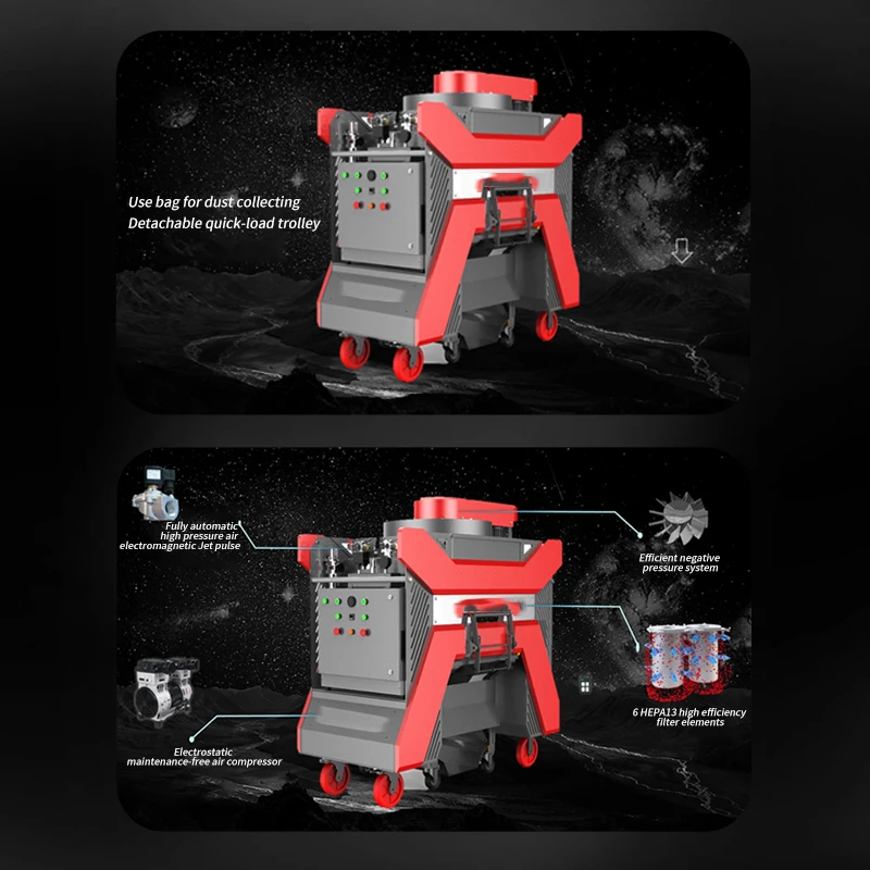 metal blades concrete floor road portable steel roller turntable crawler industrial vacuum tunnel coil shot blasting machine