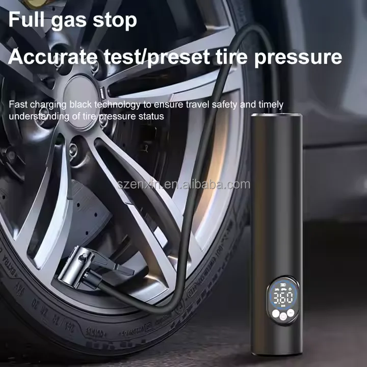 Mini 6000mAh Intelligent Inflation Pump Wireless Portable Air Pump Mini With Display Screen For Car And Balls