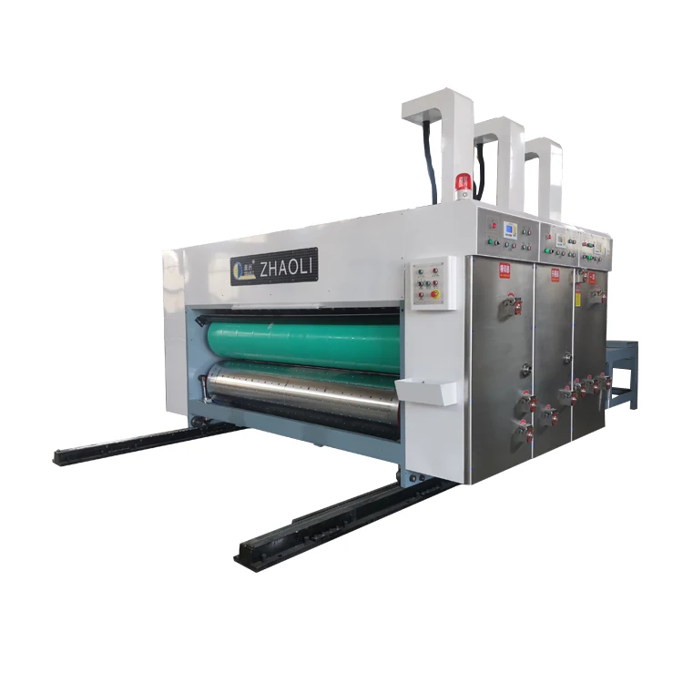 flexo semi-automatic carton printer corrugated cardboard printing slotting die cutting machine