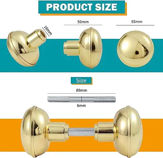 Keyed Indoor Mortise Keyed Lock Set with gold steel Knob Fits 1-3/8 in to 1-3/4 in. Interior Doors,glass door knob