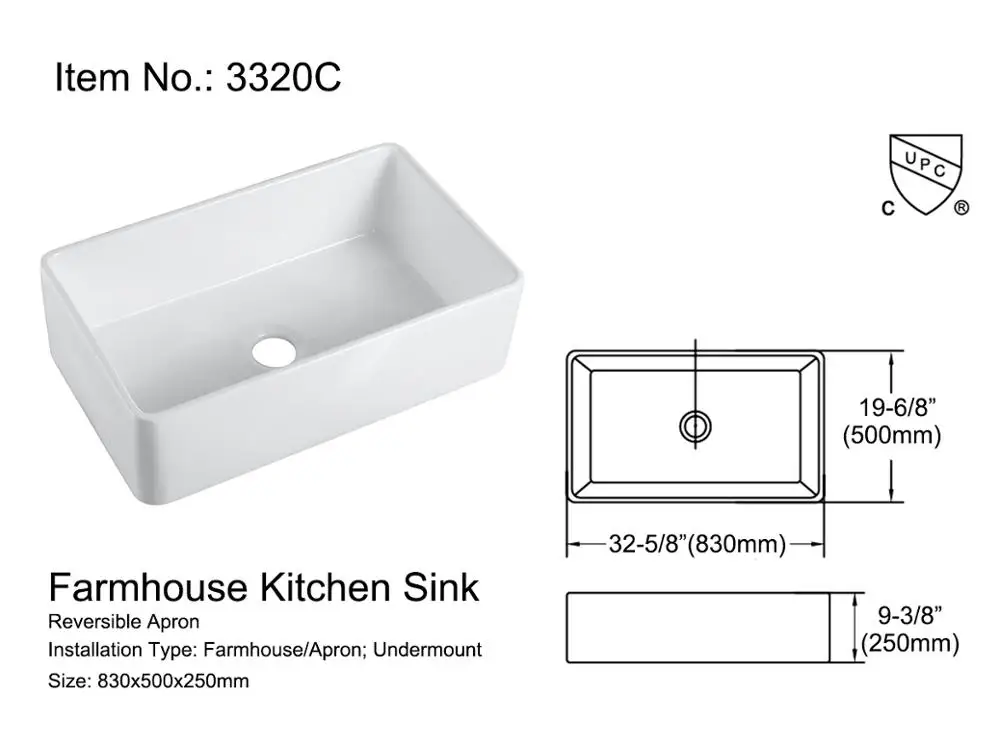 Farmhouse  Sink White Apron Kitchen Sink