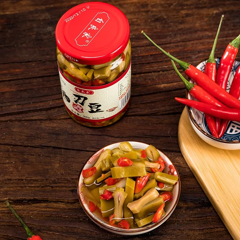 Горячий и кислый нож 300 г/528 г Гуанси свежие консервированные готовые к употреблению