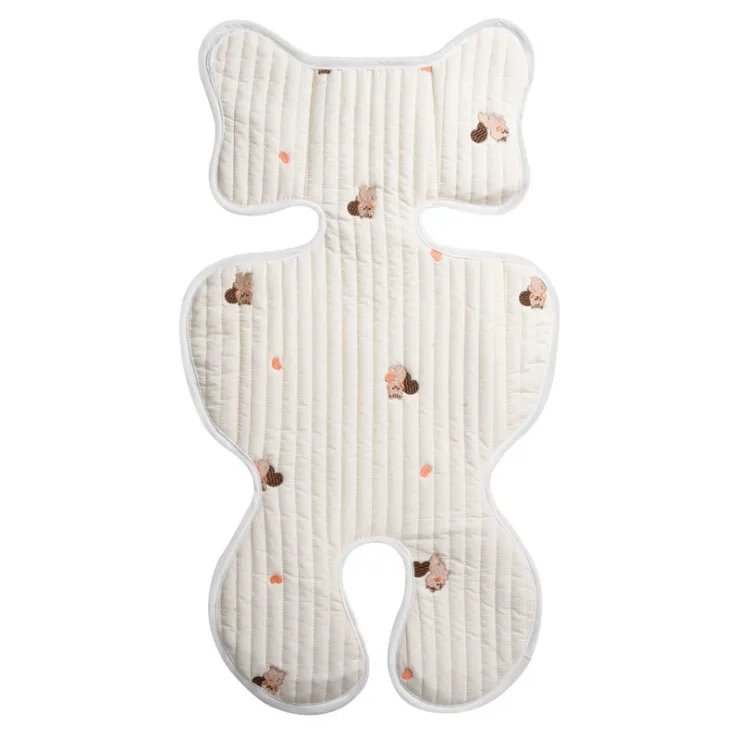 Best Selling Cartoon Bear Cotton Stroller Seat Padding Infant Head Body Support Pillow Baby Seat Pad for Car Seat Stroller