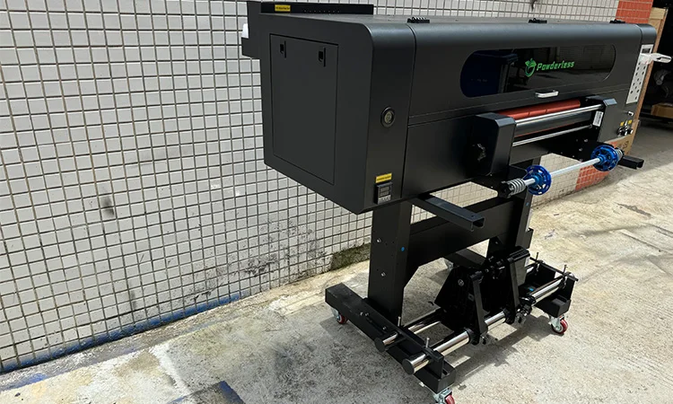 Powderless 40cm dtf UV film printer 3D roll to roll direct to film uv printer for A/B film printing