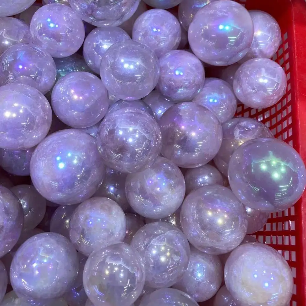 Wholesale Natural Angel Aura Rose Quartz Crystal Ball Healing Sphere Crystal