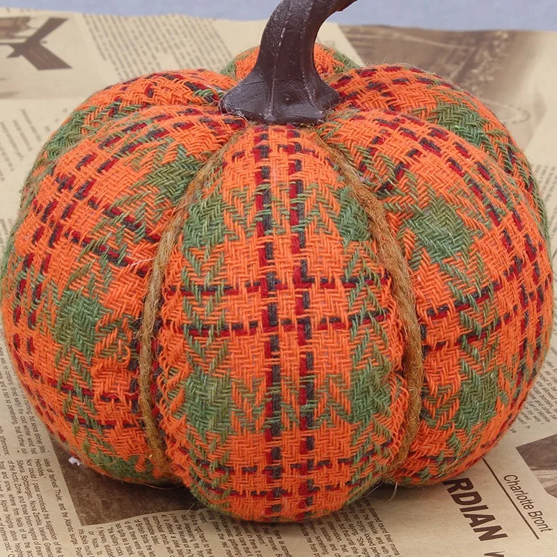 Thanksgiving Christmas Halloween Cozy Fall Decorations Simulated Pumpkin Pillow knit Pillow 3D Pumpkin Shaped throw Pillow