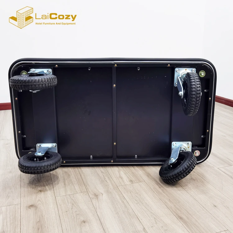 Hotel Stainless Steel Bellmans Cart hotel Luggage Cart wheels