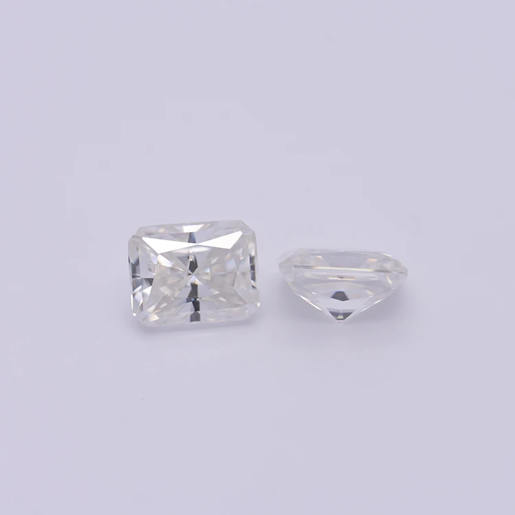 R.GEM. Factory Waist Size Black Card D Color 54 Facets Rectangular Radiant Gemstone Stone Lab Grow Diamond with GRA certificate