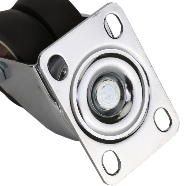 50mm diameter 2 inch office chair with threaded stem double casters