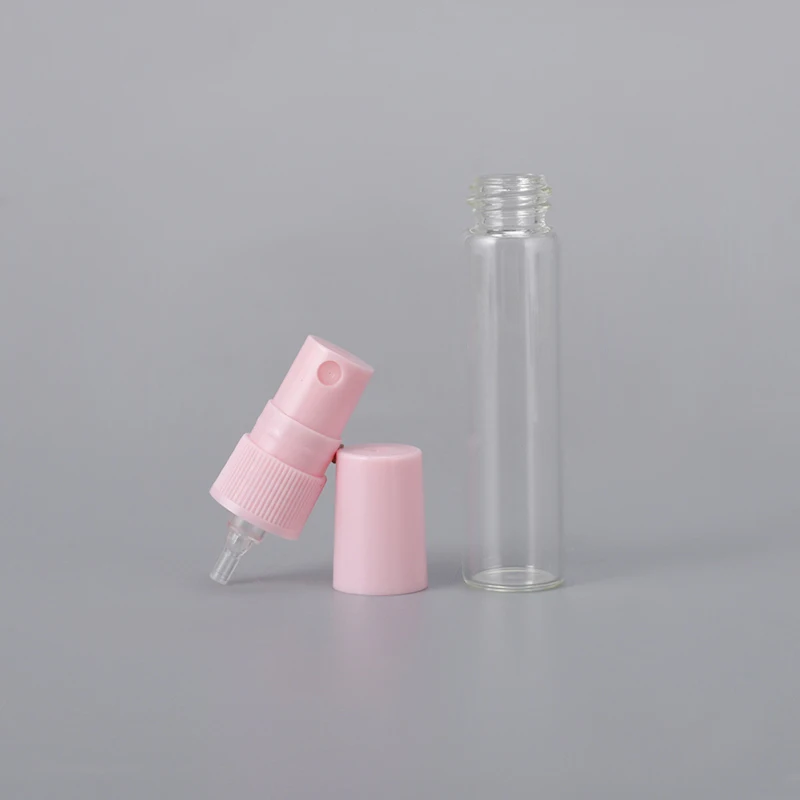 5ml Custom Small Refillable Perfume Spray Bottle Round Empty Luxury Glass Bottle Perfume Spray Sample Bottle