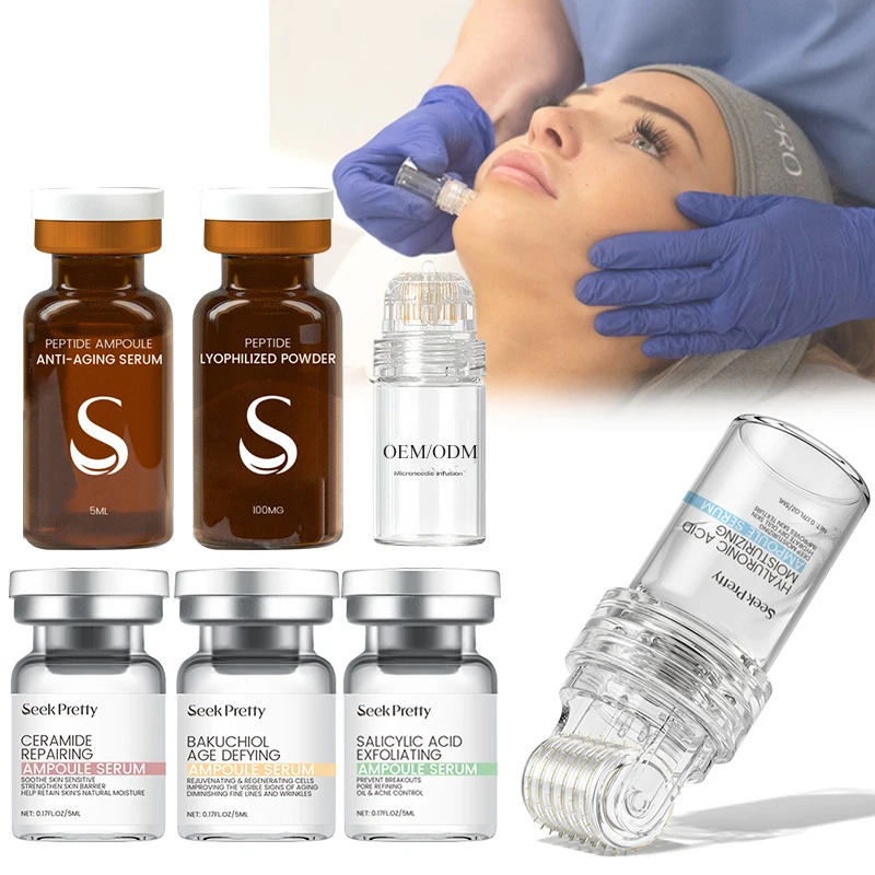 Smoothing Brightening Hyaluronic Acid Mesotherapy Ampoule Serum Micro Infusion Serum Microneedling Stamp Serum