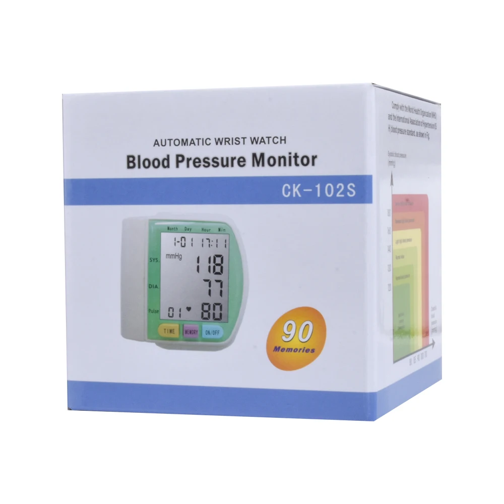 Factory wholesale electronic heart rate sensor wrist professional blood pressure monitor with comfortable cuff