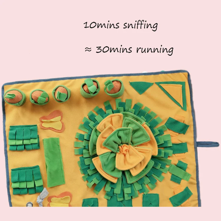 Портативная интерактивная игра-головоломка с кормом, игрушка для домашних питомцев, для носа, для работы, коврик для медленного питания, коврик с запахом для тренировок и лечения собак