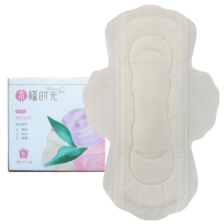 ultra thin  winged napkins Wholesale good Quality cotton Disposable 100% cotton Sanitary Napkin Pads For Women