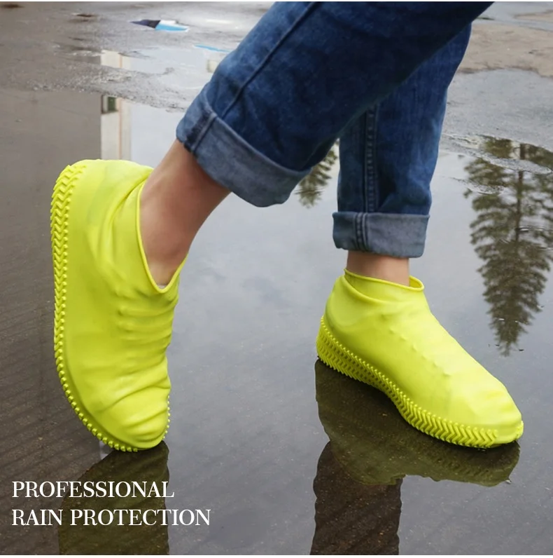 Waterproof Silicone Shoes Cover Reusable Rain Shoe Covers Unisex Shoes Protector Anti-slip Rain Boot