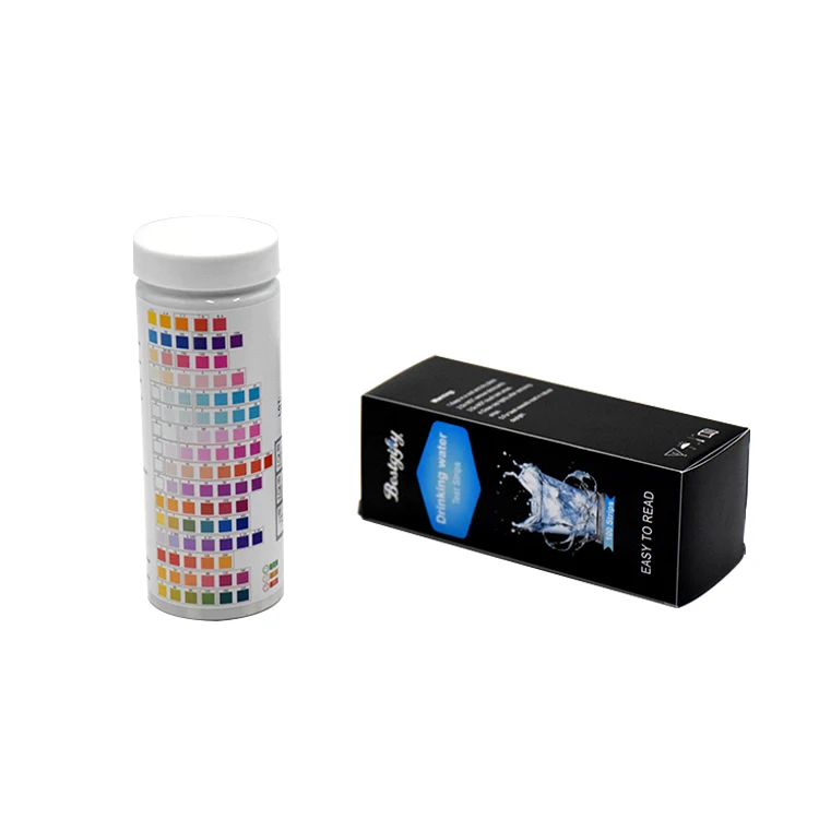 Professional 16 in 1 Drinking Water Test Strips Kit with Hardness, PH, Mercury, Lead, Iron, Copper, Chromium/Cr