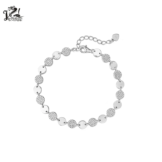 925 sterling silver tennis bracelet jewelry zircon multi colored stone bracelet for women