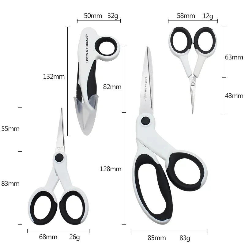 Wholesale Four-piece Set of Stainless Steel Tailor Scissors Set of Handmade Embroidery Trimmer Thread Trimmer Household Scissors