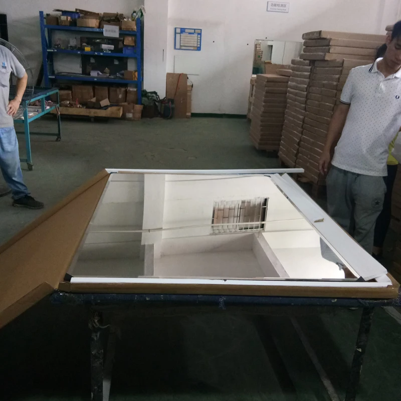 Wholesale price 3mm 4mm decorative wall hanging frameless mirror for bedroom living room