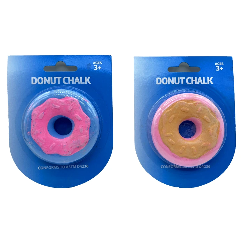 Non-Toxic Custom Jumbo Sidewalk washable Doughnut Chalk  for school