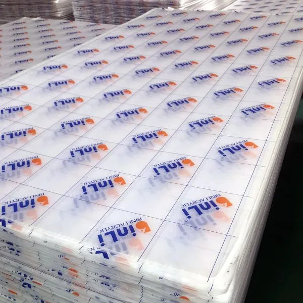 KINHO Factory price Customizable Laser cut shape acrylic transparent board / clear acrylic sheet 2-30MM