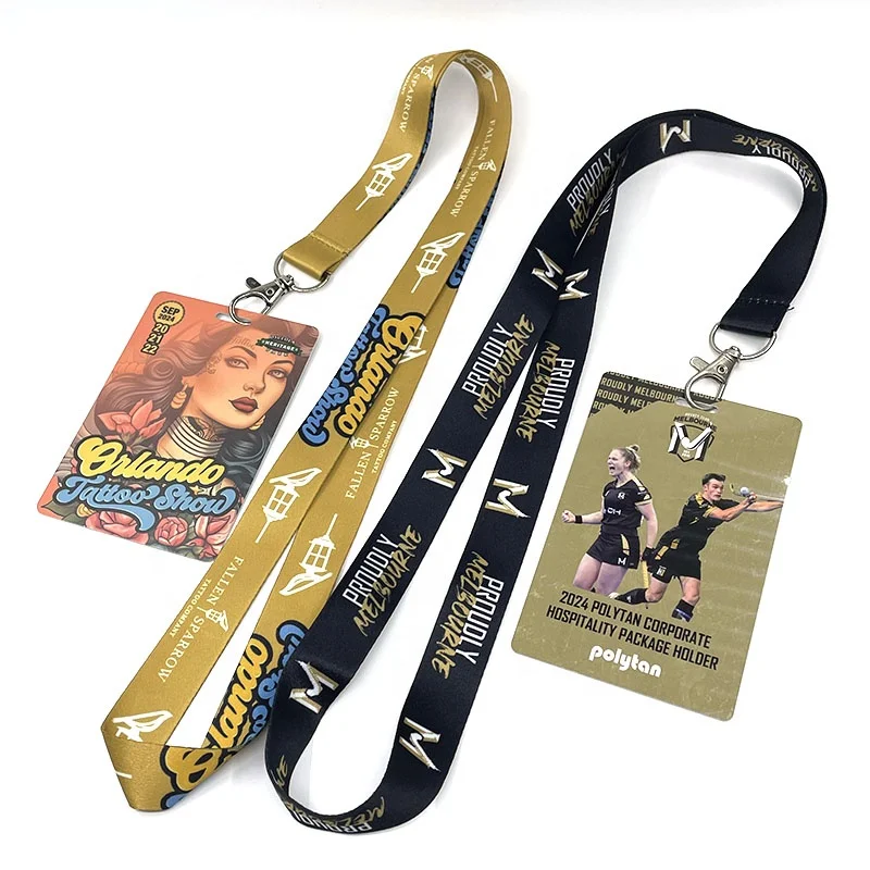 Customized Size Work ID Card Lanyard VIP Event Backstage Passes All Access Passes