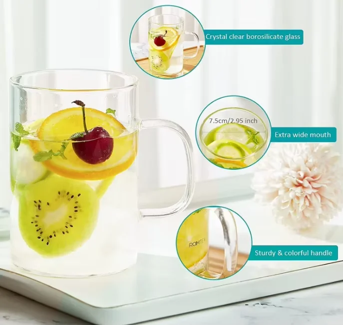 Custom Made Creative Clear Coffee Mugs For Coffee Tea And Beverages