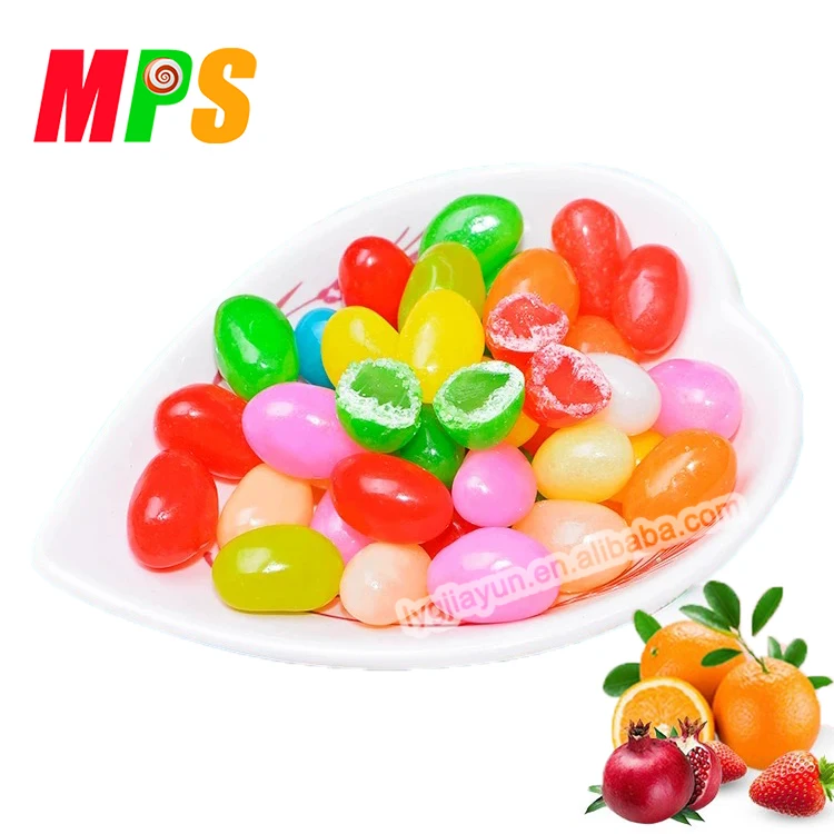 Halal Jelly Candy Colourful Fruity Gummy Jelly Beans