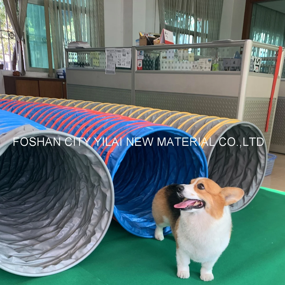 heavy duty vinyl pet dog agility tunnel, UV proof flexible or straight dog tunnel