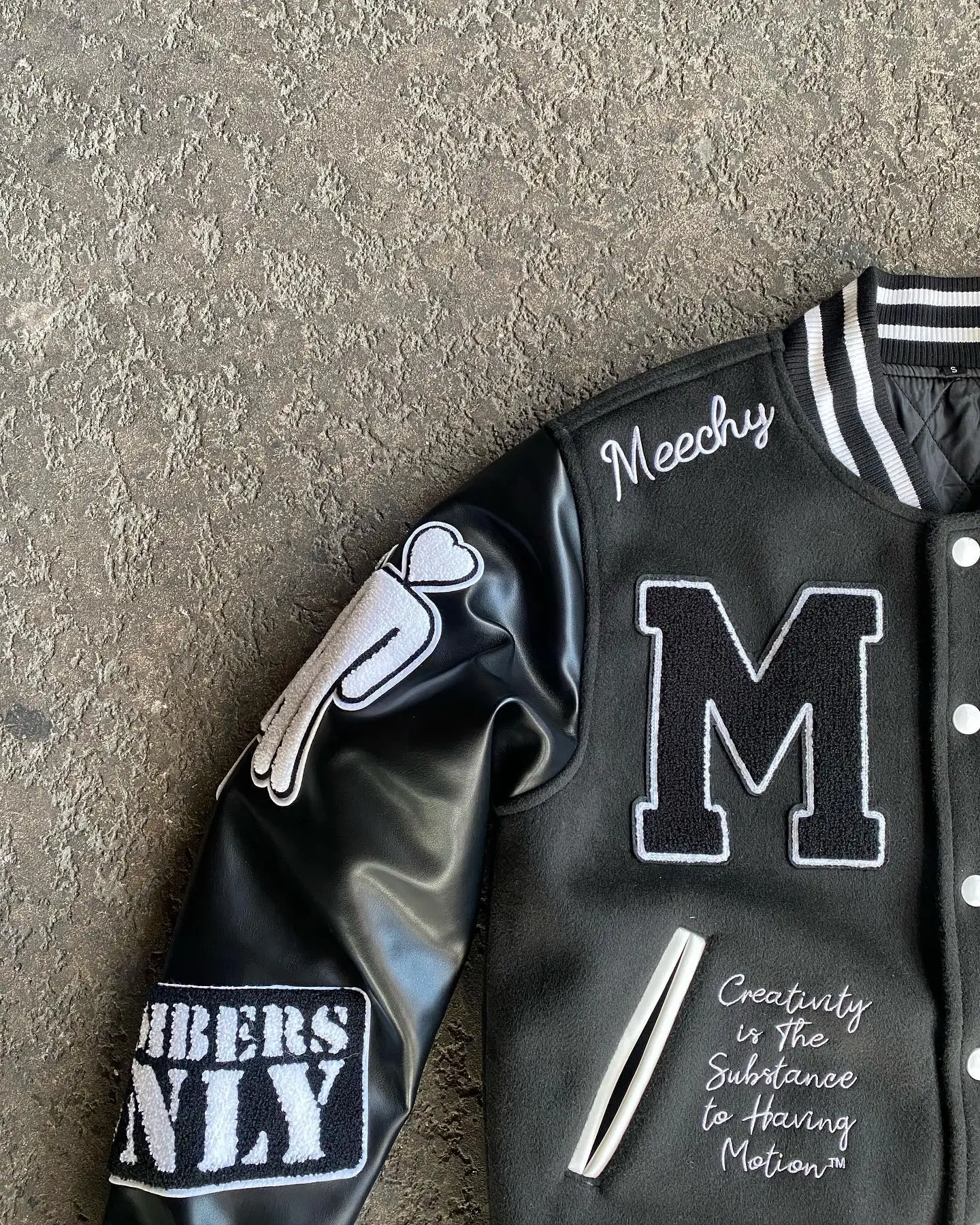 OEM Custom Winter Letter men Varsity Jacket Vintage University Chenille Leather Sleeve Patches Logo Embroid Jackets for Men