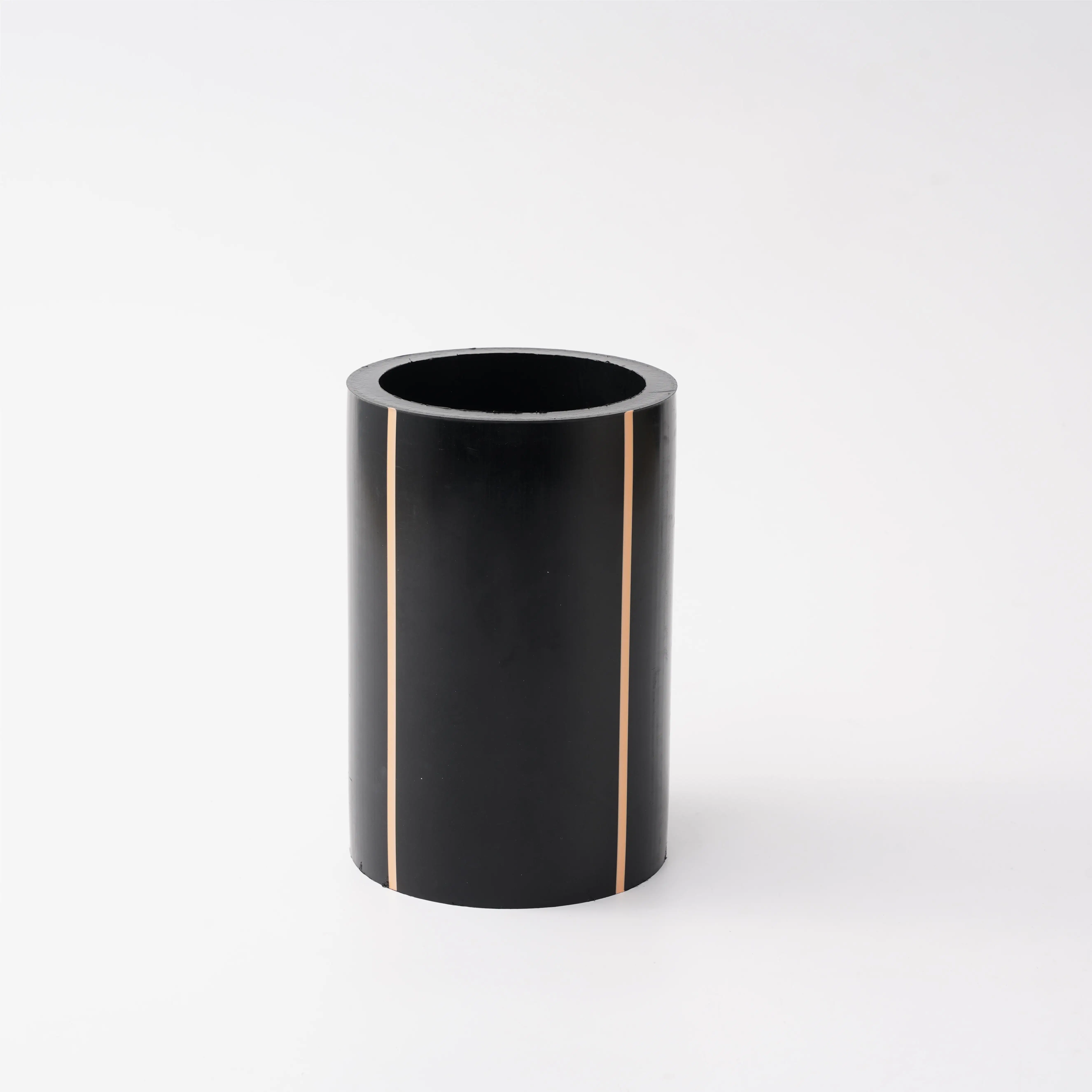Good Price Factory SDR11 HDPE Pipe with Yellow Line Strips for Gas