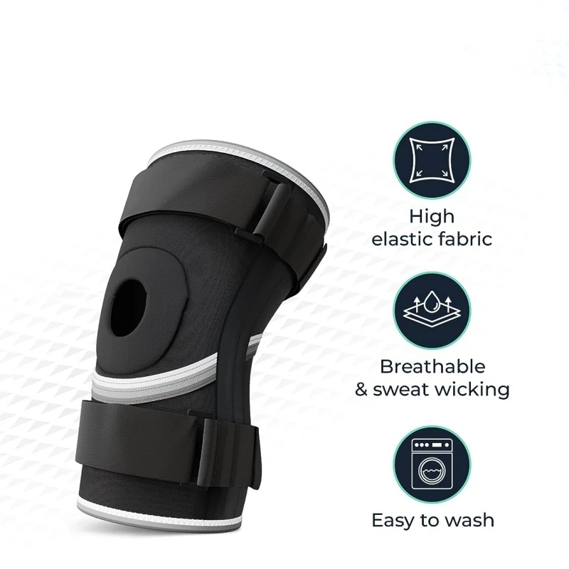FSPG Adjustable Patella Knee Protection For Sport Running Breathable High Elastic Knee Brace