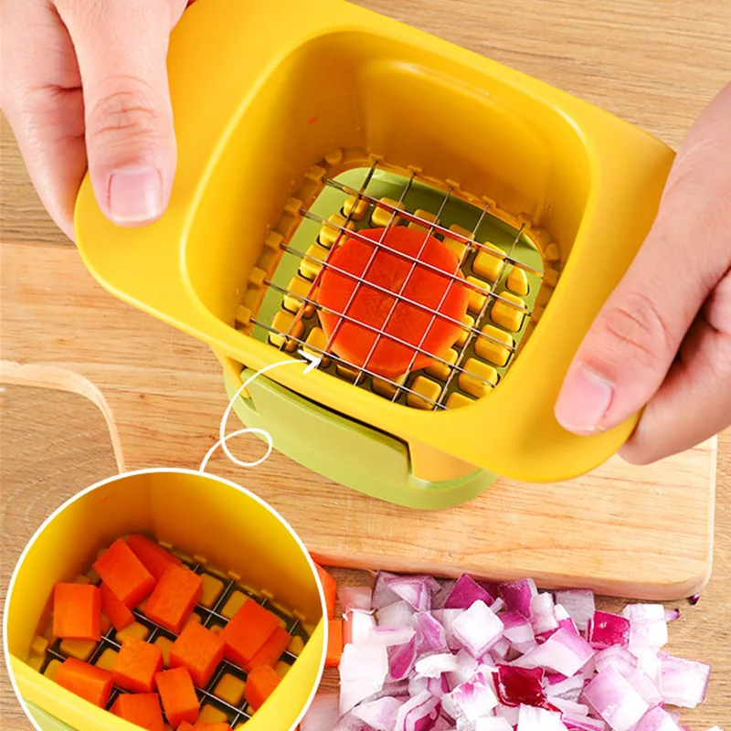 Новый продукт идеи 2024 кухонных принадлежностей измельчитель овощей многофункциональный для огурца/моркови/лука