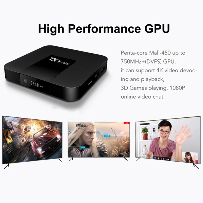 Лидер продаж на Amazon четырехъядерный процессор Iptv Pro прошивка под заказ ТВ-приставка Android TX3