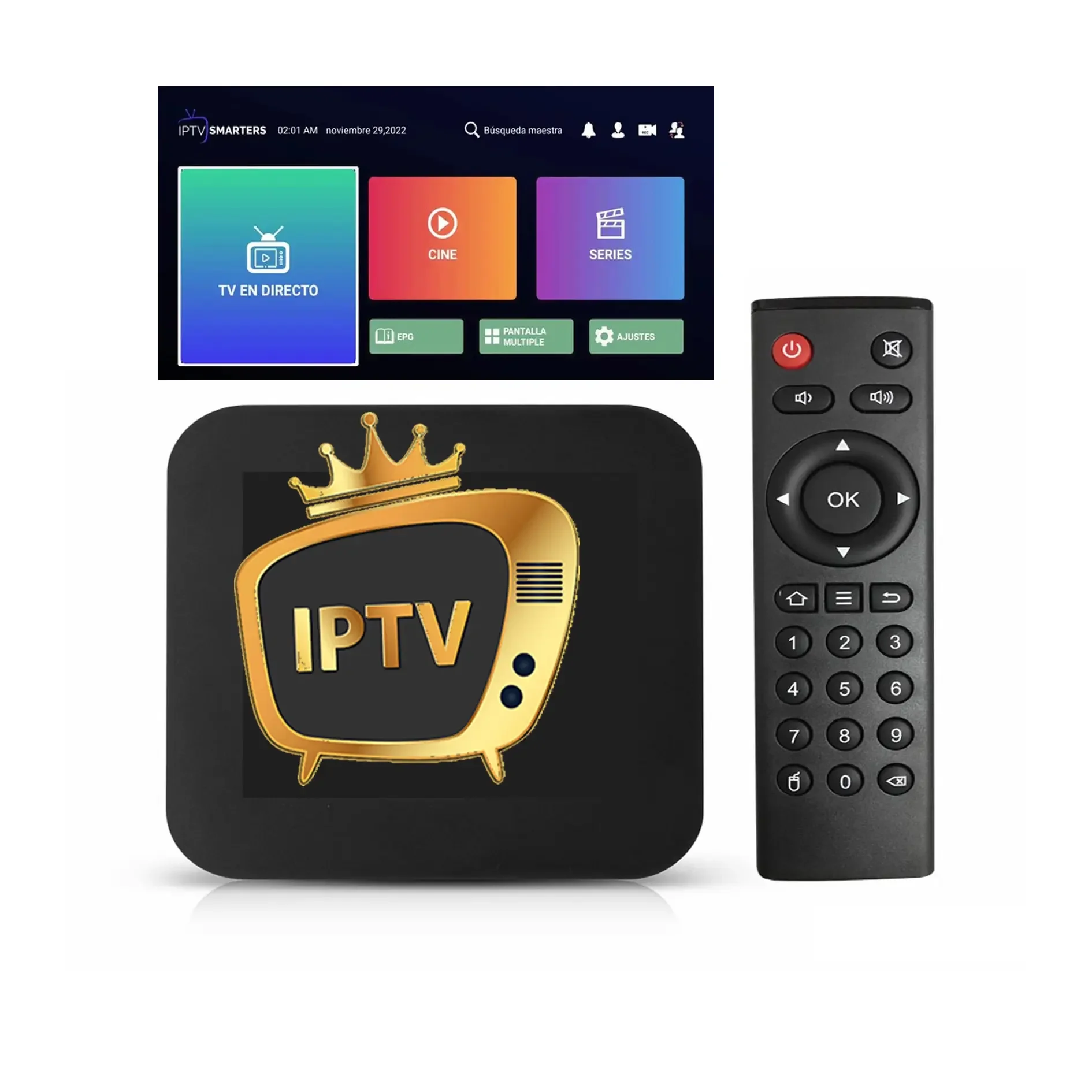 Iptv 4k 8k Сильный firesstick android box smart tv панель реселлера бесплатный тест