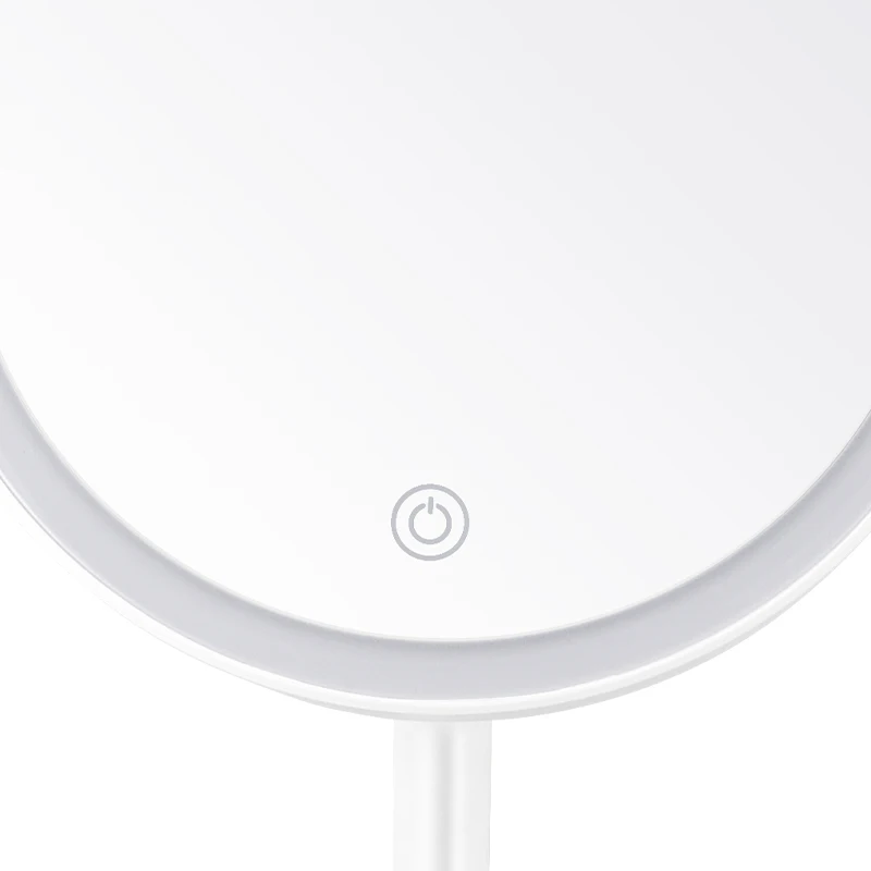 Round Led Table Rechargeable Makeup Free Standing Vanity table Mirror Gms807