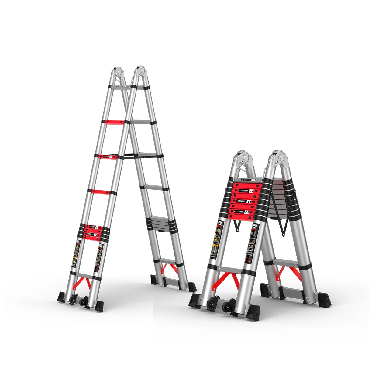 Aluminum ladder for home Multi-purpose Folded Telescopic Extendable telescope ladder aluminum alloy herringbone ladder