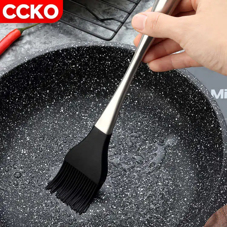 Кухонные принадлежности 30 см, инструменты для выпечки, барбекю, ручка из нержавеющей стали, силиконовая масляная щетка, щетки для вытирания для ресторана, отеля