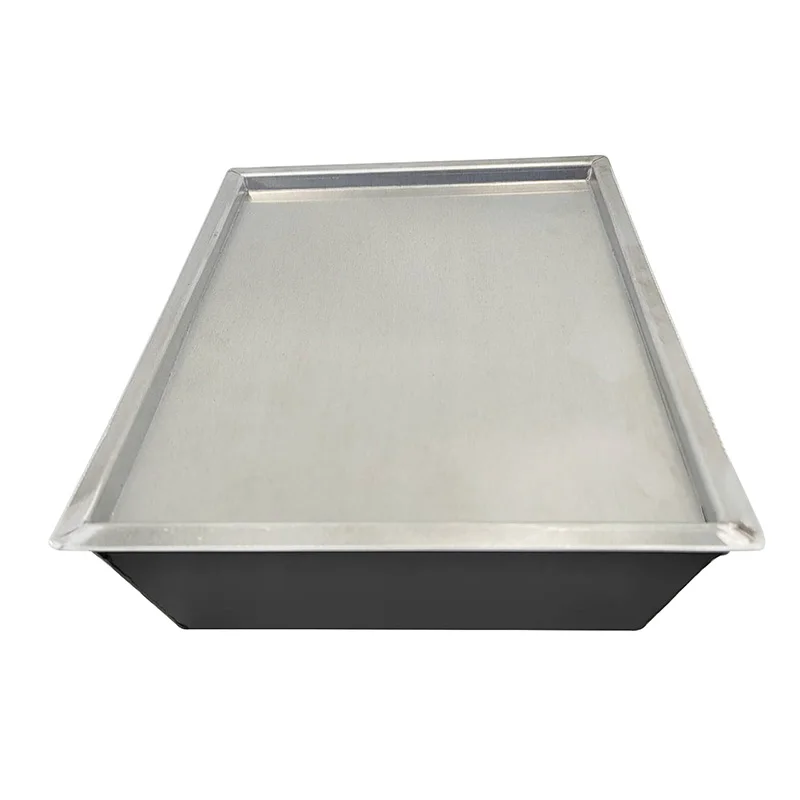 Home kitchen Bakery Use Rectangle Aluminum Metal Non Stick Detroit Pizza Pan Pizza Baking Tray with Lid