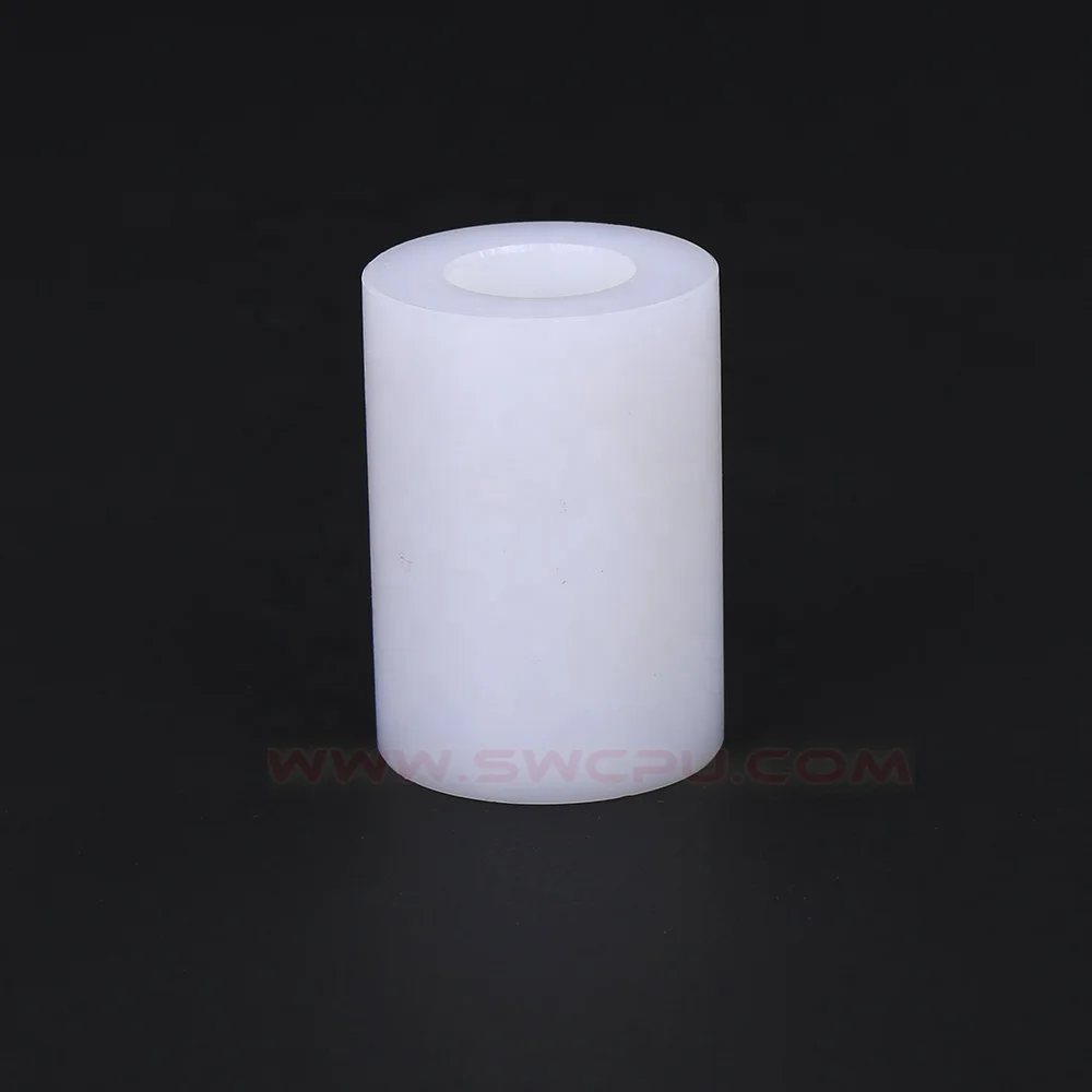 Small tolerance molded ptfe turning part machined PTFE plastic bushing
