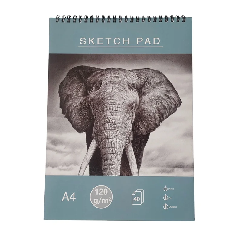 Manufacturer customized hard cover OEM Sketch drawing book watercolor sketch pad spiral bound Sketchbook
