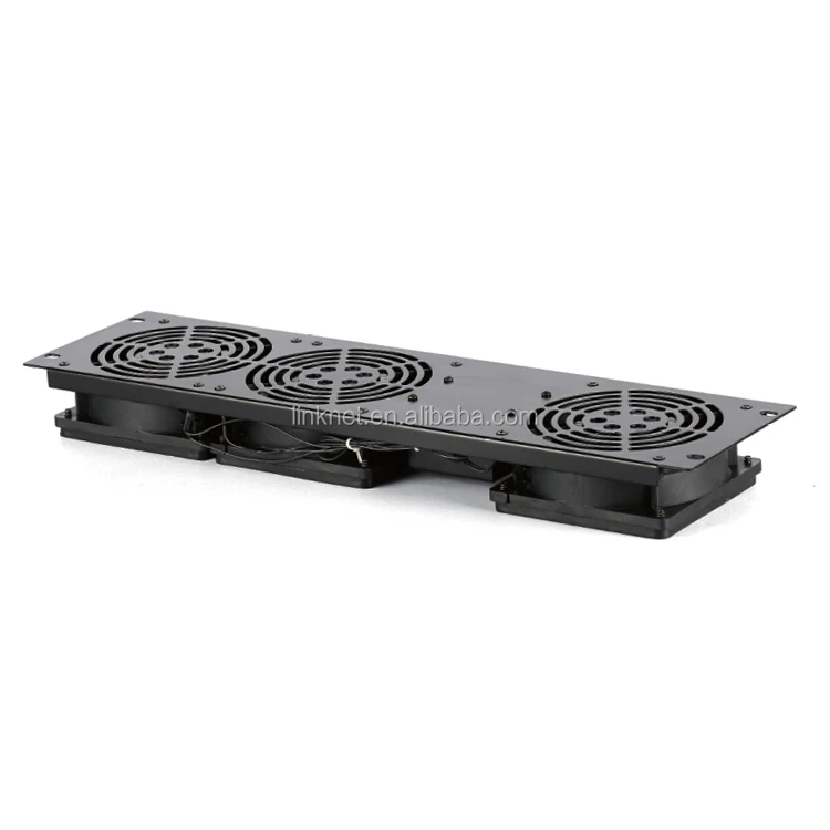 1u rackmount Fan tray with 4 fans used temperature sensor fan unit for network rack