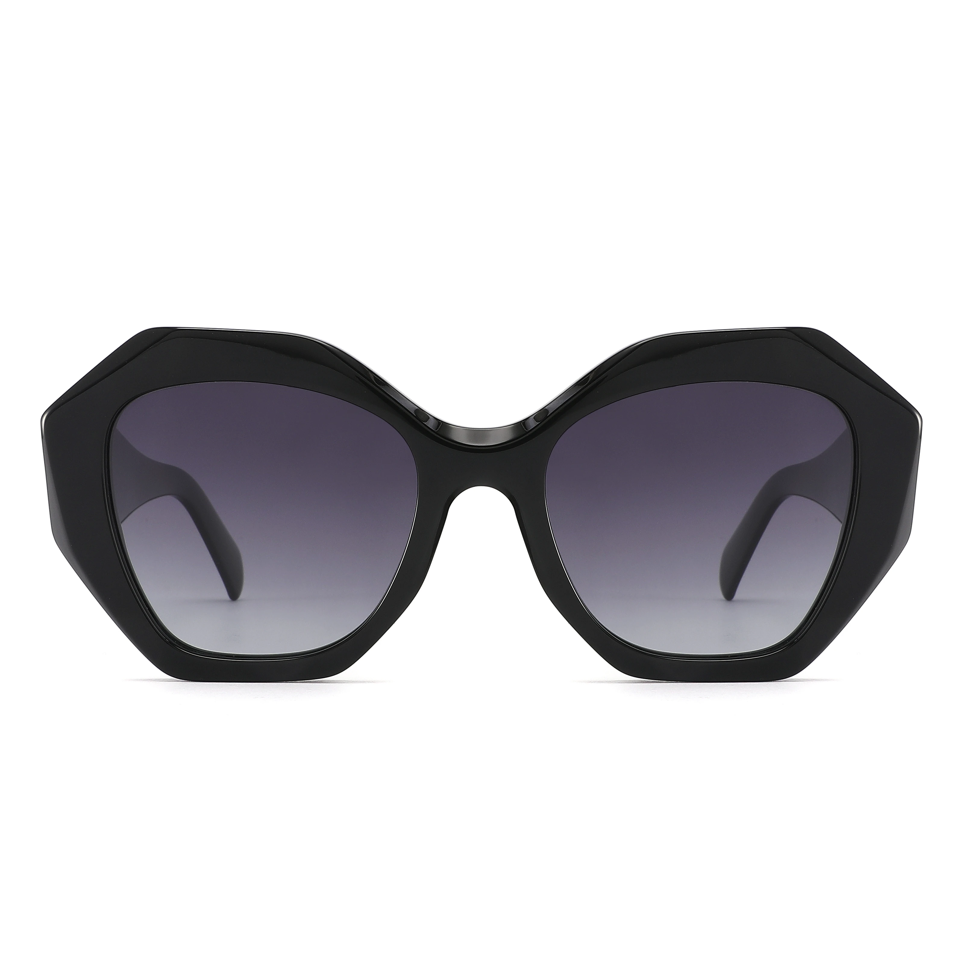 NEW Arriving fashion 4 color polygon polarized UV400 acetate sunglasses acetate eyeglasses for men women