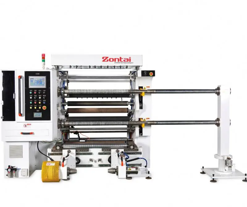 ZONTAI Same Side Slitting Machine for PVC Film Slitting Rewinder 400m/min Production Capacity 1300mm Max. Workable Width