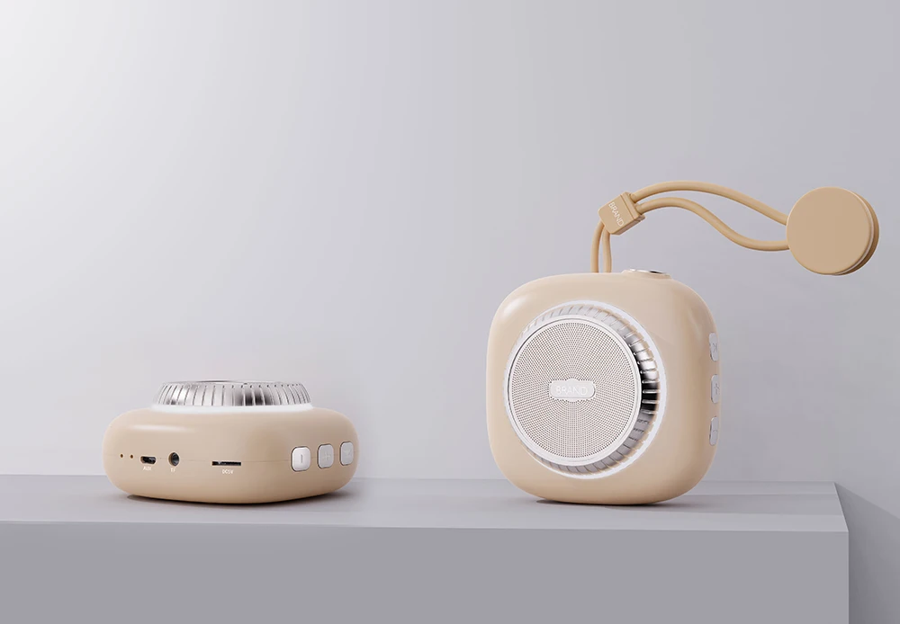 Promotional Gift Portable Mini Colorful RGB Wireless Bt Speaker With FM Radio