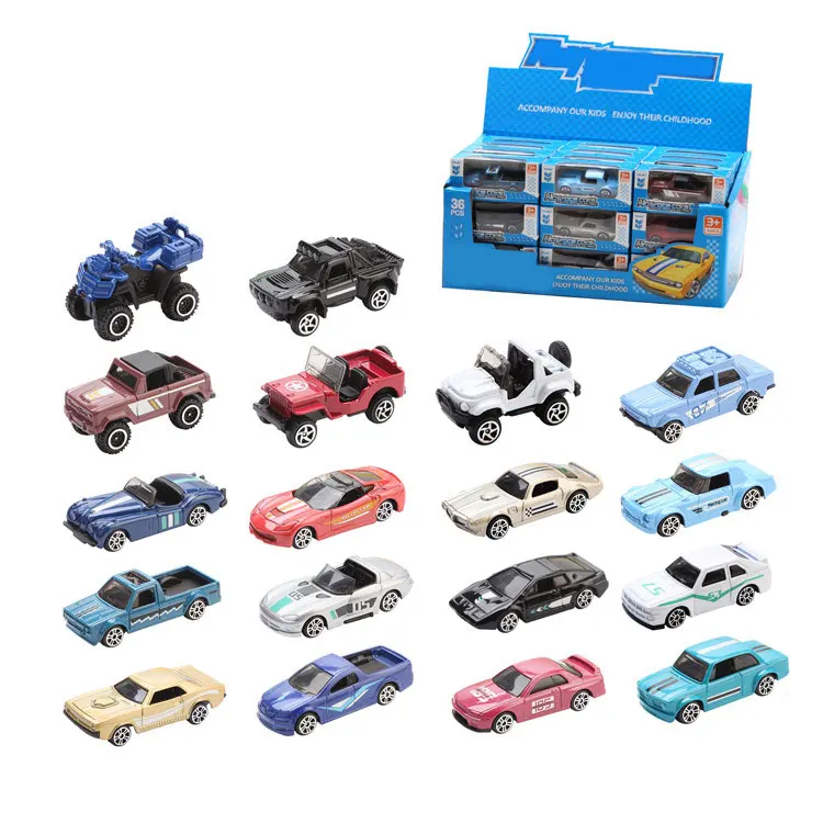 Children 1:64 Slide Wheels Alloy Die Cast Car Model Metal Car Kids Diecast Toy