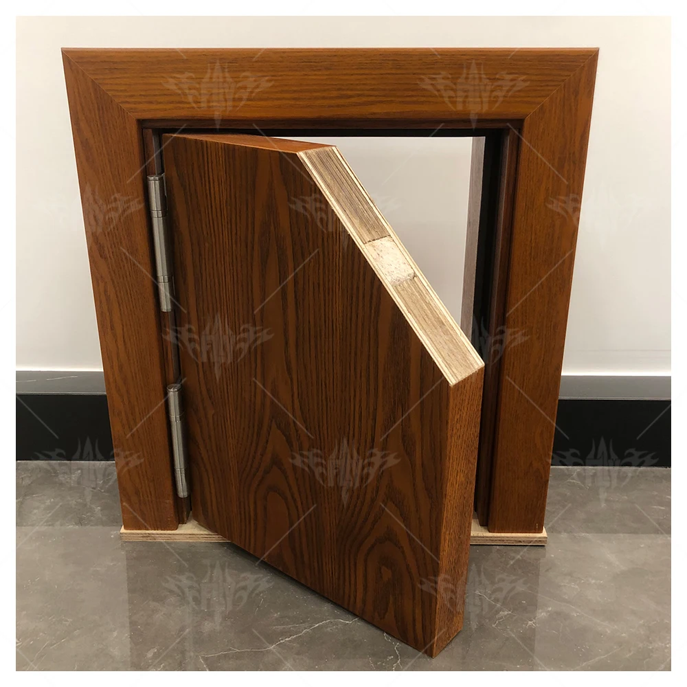 USA interior soundproof room door black solid wood door designs room door with frame sample