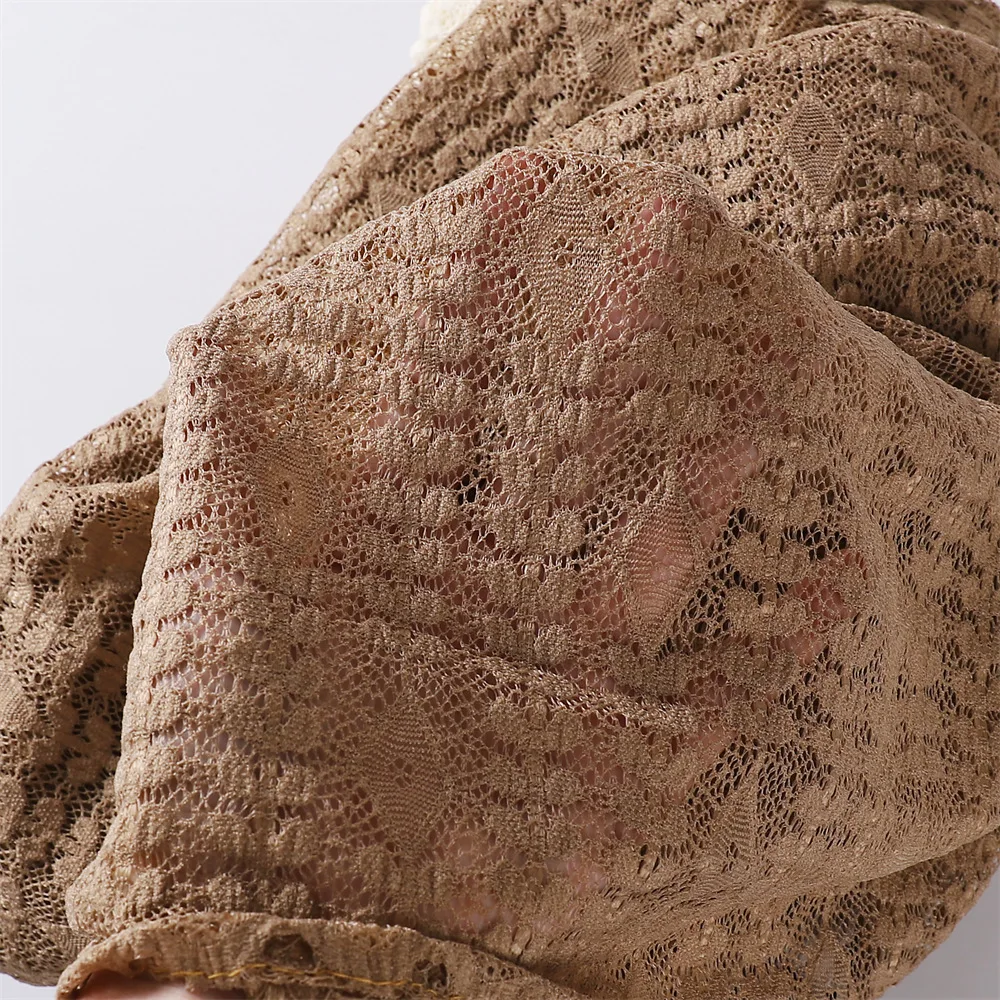 wholesale  lace hijab head scarf for women long summer cotton with embroidery and beads foil scarf floral shawl