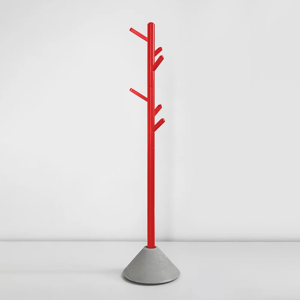 
BENTU Y Hanger hall tree with solid round base, used for hats, clothes, wallets, scarves, handbags 